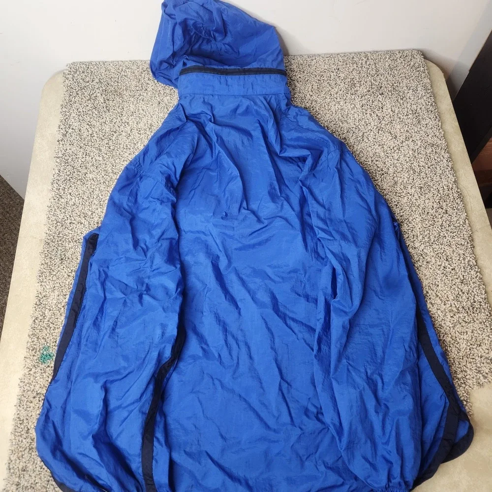 Vintage 90s Nike Womens Xl Center Pocket Mini Swoosh Anorak Jacket‎
